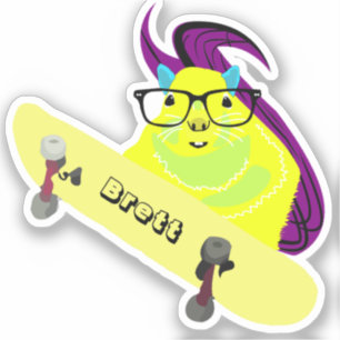 Sticker Naughty Squirrel #416 Brett Skateboard