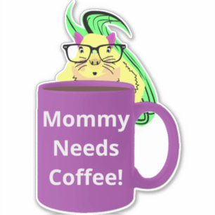 Sticker Naughty Squirrel #436 Coffee Cup