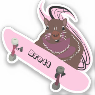 Sticker Naughty Squirrel #517 Brett Skateboard