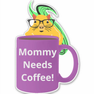 Sticker Naughty Squirrel #530 Coffee Cup