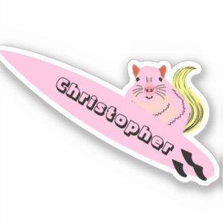 Sticker Naughty Squirrel #575 Surf