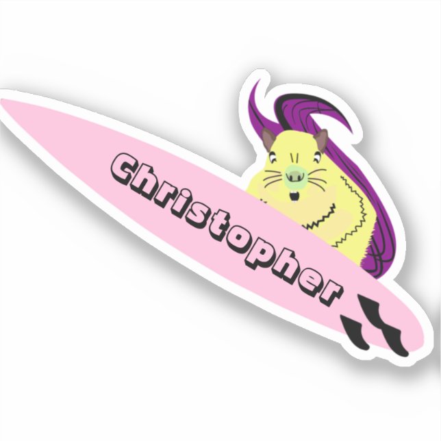 Sticker Naughty Squirrel #579 Surf (Recto)