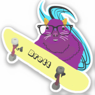Sticker Naughty Squirrel #654 Brett Skateboard