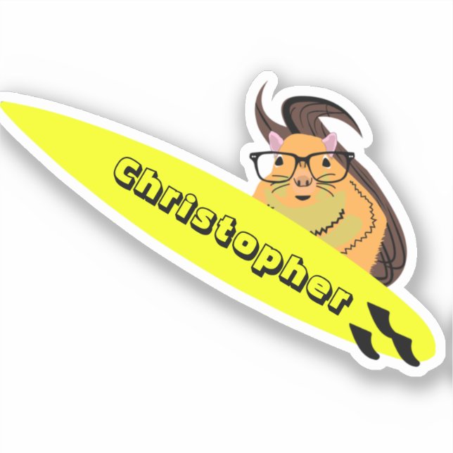 Sticker Naughty Squirrel #676 Surf (Recto)