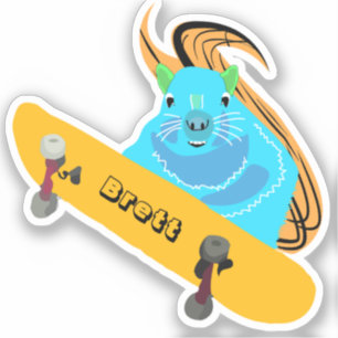 Sticker Naughty Squirrel #830 Brett Skateboard
