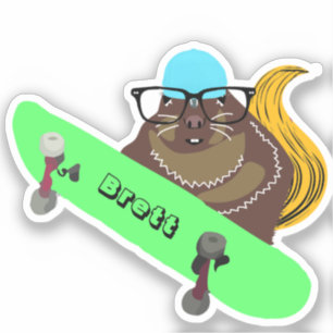 Sticker Naughty Squirrel #837 Brett Skateboard