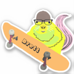Sticker Naughty Squirrel #870 Brett Skateboard