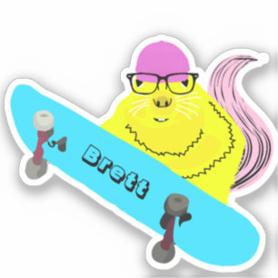Sticker Naughty Squirrel #893 Brett Skateboard