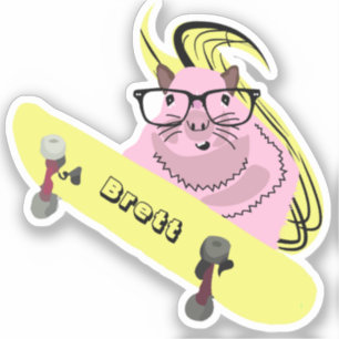 Sticker Naughty Squirrel #918 Brett Skateboard