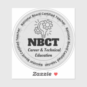 Sticker NBCT Enseignant Carrière et enseignement technique