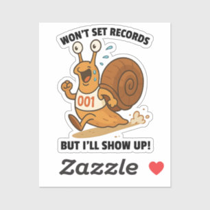 Sticker Ne battra pas de records mais je me présenterai –