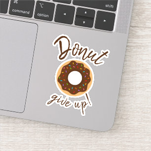 Sticker Ne Cessez Pas De Chocolat Avec Des Saupoudrages Ar