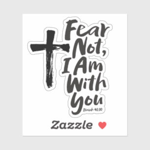Sticker NE CRAINS PAS, JE SUIS avec toi Croix Noire - Ésaï