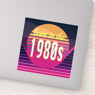 Sticker Né dans les années 1980, Millennials, Gen X, année
