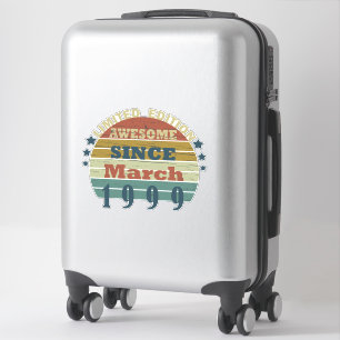 Sticker né en mars 1999 anniversaire vintage