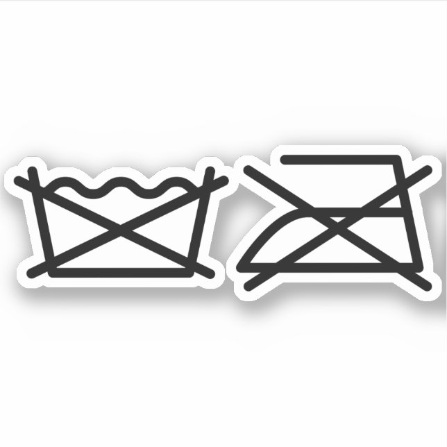 STICKER NE LAVEZ PAS ! NE REFROIREZ PAS ! (Devant)