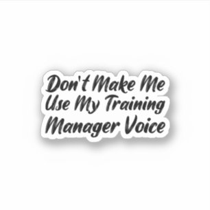 Sticker Ne pas m'obliger à utiliser ma voix du Gestionnair