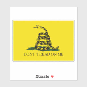 Sticker Ne pas taper sur le drapeau de Me Gadsden