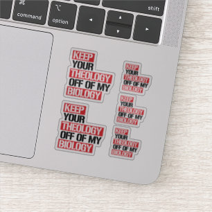 Sticker Ne plus faire de la théologie ma biologie