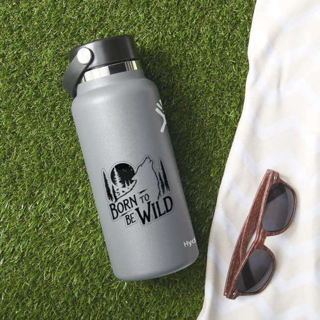 Sticker Né pour être sauvage amoureux de la nature (HydroFlask Insitu)