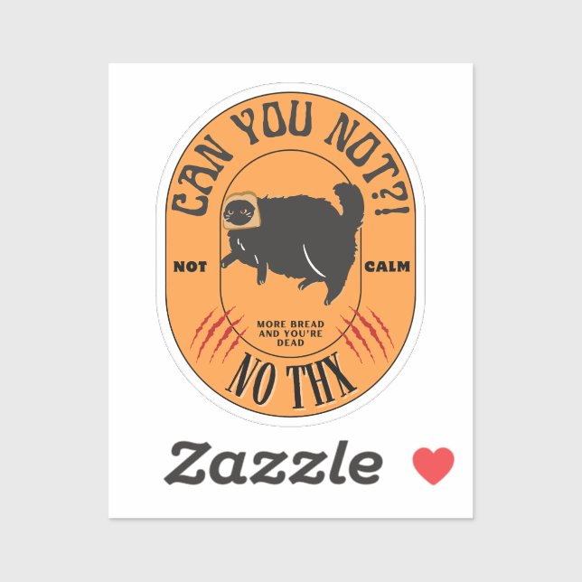 Sticker Ne pouvez-vous pas (Feuille)