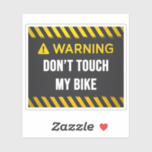 Sticker Ne touchez pas à mon vélo