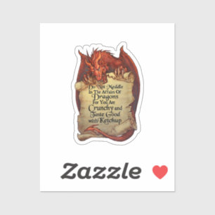 Sticker Ne Vous Immiscez Pas Dans Les Affaires Des Dragons