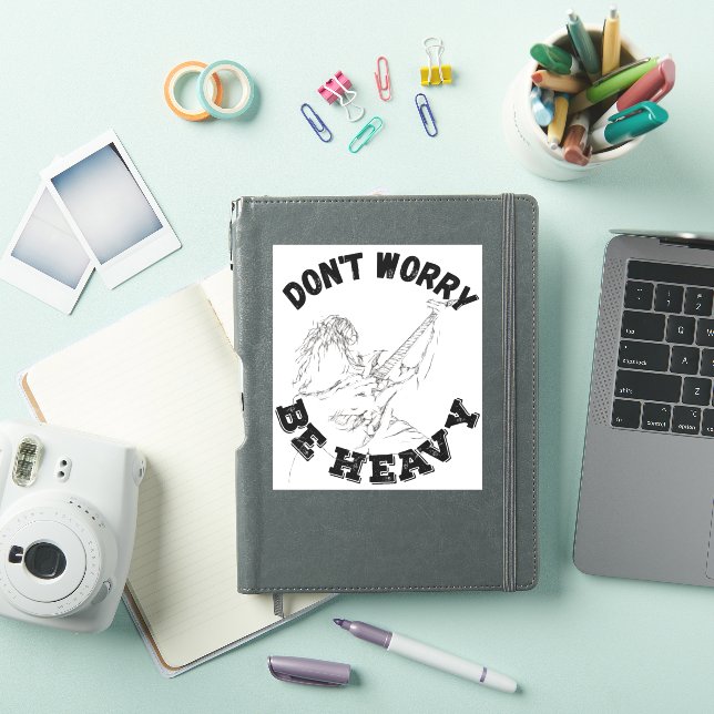 Sticker Ne vous inquiétez pas être lourd - Conception de g (Couverture iPad)