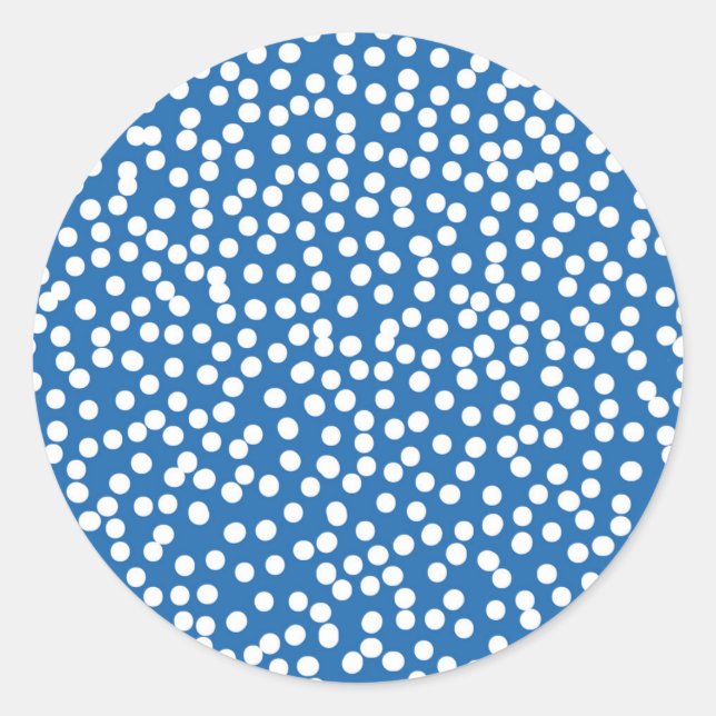 Sticker Nebulas Blue Snow Dots (Devant)