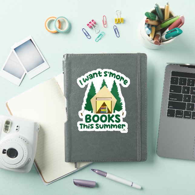 Sticker Need Smore Books Summer Funny Reading Slogan (Couverture iPad)