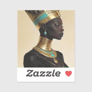 Sticker Néfertiti revient — Reine africaine de l'Égypte an