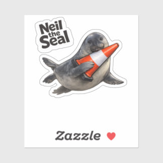 Sticker "Neil le phoque", l'État australien de Tasmanie mè
