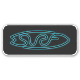 Sticker Neon Surf