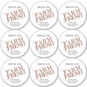 Sticker Neuf 2,5 po de Red FARM FREM Vintage Style