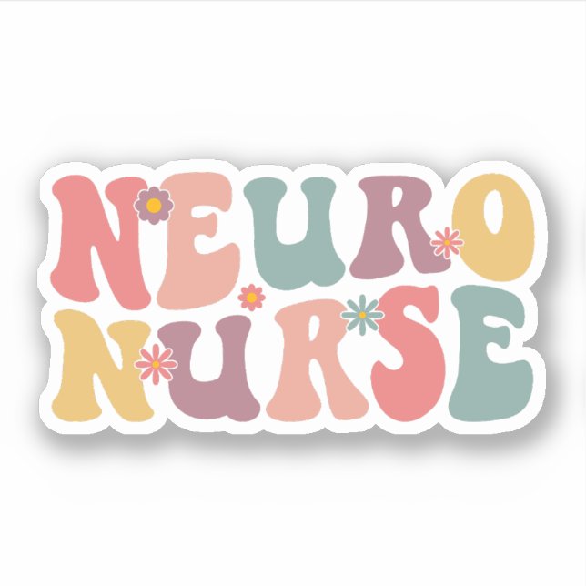 Sticker Neuro Nurse, Neuro Nurse Nurse, Neurologie Infirmi (Devant)