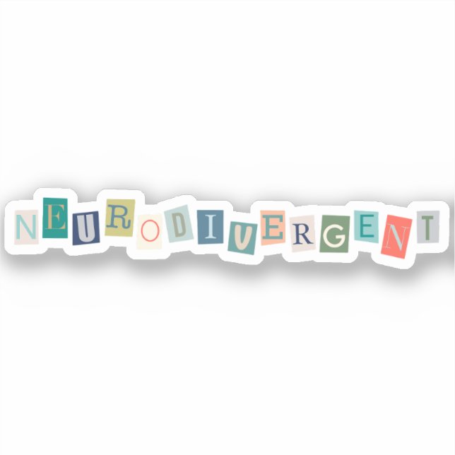 Sticker Neurodivergent | Sensibilisation à la diversité ne (Recto)