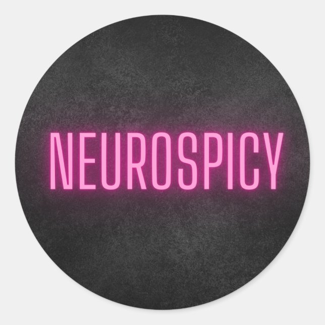 Sticker Neurospicy Neon (Devant)
