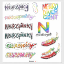 Neurospunky et amis - un pack d'autocollants ND