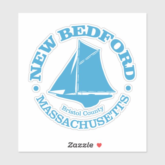 Sticker New Bedford (sloop) (Feuille)
