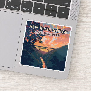 Sticker New River Gorge National Park West Virginia Bridge