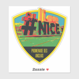 Sticker Nice ville France est mon fière ville natale Stick
