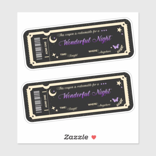 Sticker  Night coupon (Feuille)