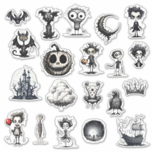 Sticker Nightmare d'horreur Déplaisante d'Halloween