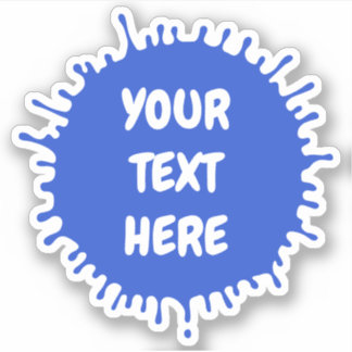 Sticker N'importe quelle couleur de peinture scinde texte 