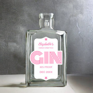 Sticker N'importe quelle couleur Gin personnalisé
