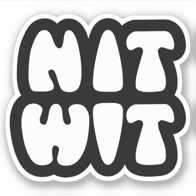 STICKER NITWIT (Devant)
