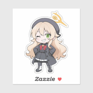 Sticker Niyaniya Chibi Blue Archive Fanart
