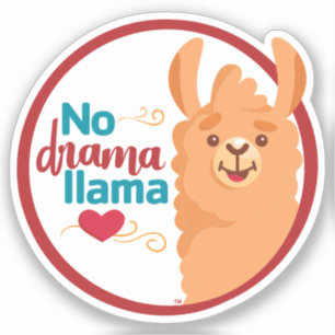 Sticker No Drama Llama (Chaud)
