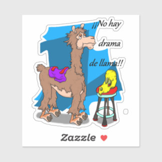 Sticker ¡¡No hay drama de llama! !