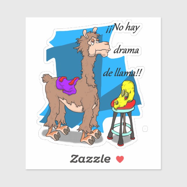 Sticker ¡¡No hay drama de llama! ! (Feuille)